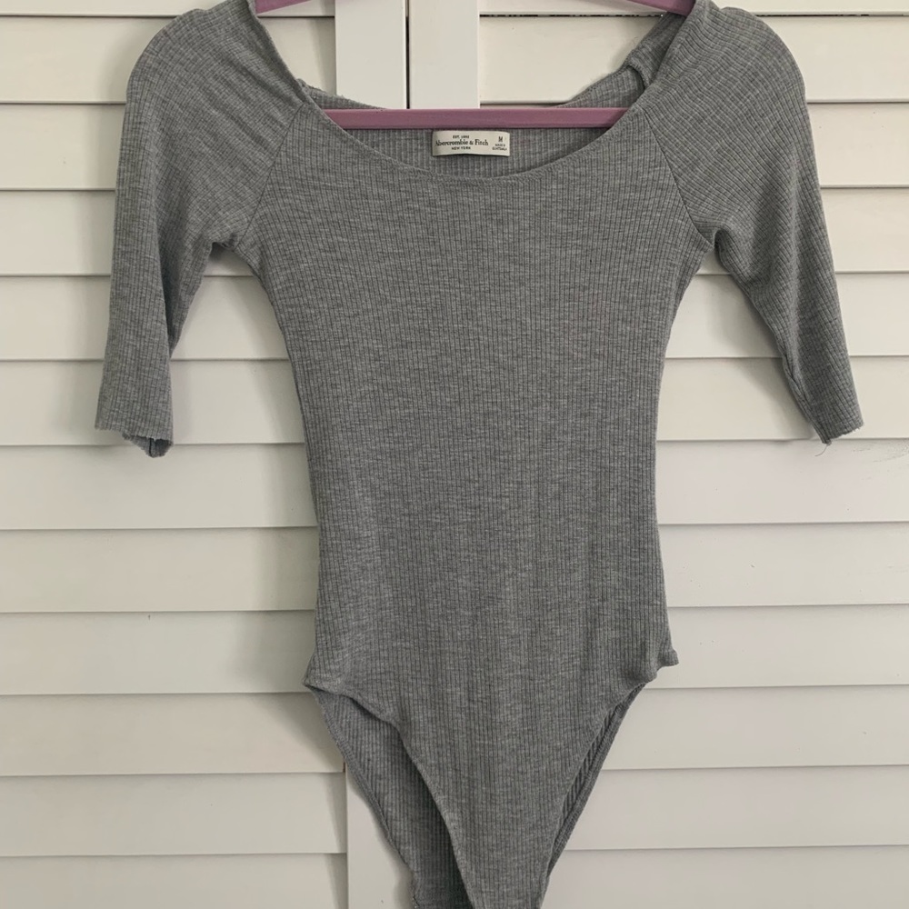 Gray bodysuit